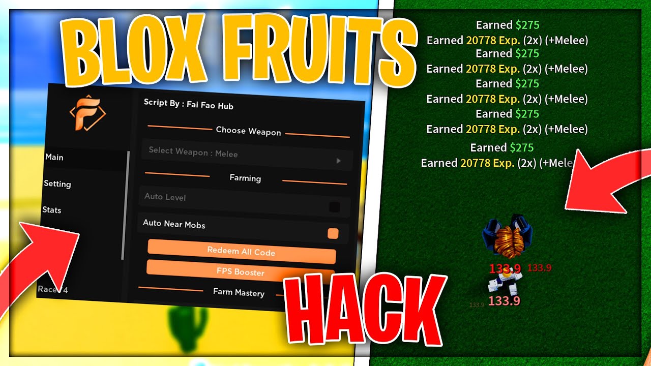 تحديث 20] واجهة المستخدم الرسومية لـ Blox Fruits Script Hack: Auto Farm. إتقان فوري، احصل على أي فاكهة | *باستيبين* - يوتيوب