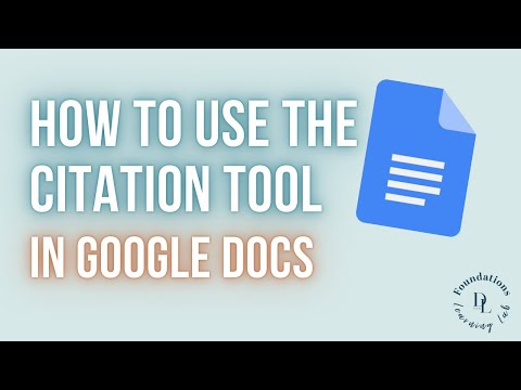 How to Use the Citation Tool in Google Docs