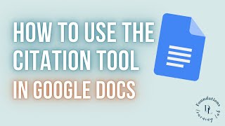 How to Use the Citation Tool in Google Docs