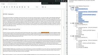 Step 2) Edit - Legal Website Disclaimers