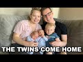 THE TWINS COME HOME!