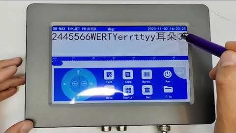 Phezer PW-Max industrial inkjet printer operation video