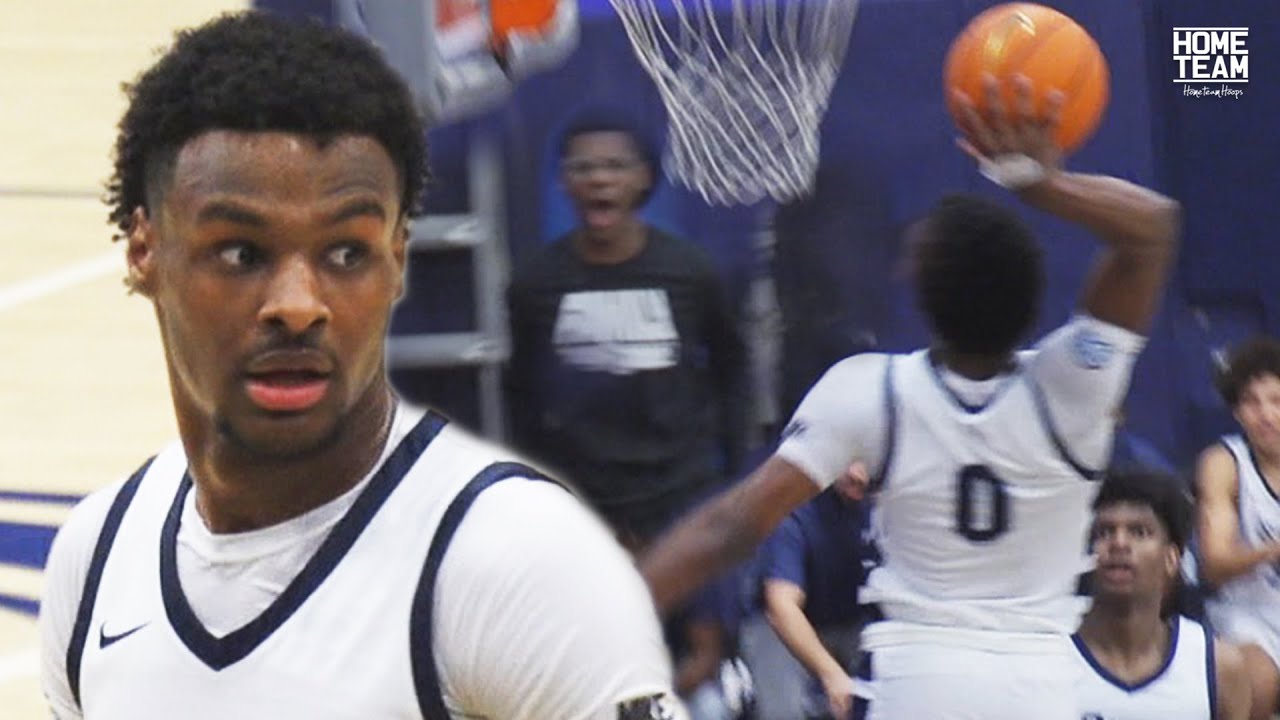 Bronny James Goes OFF for 25 Points.. Sierra Canyon vs Crossroads