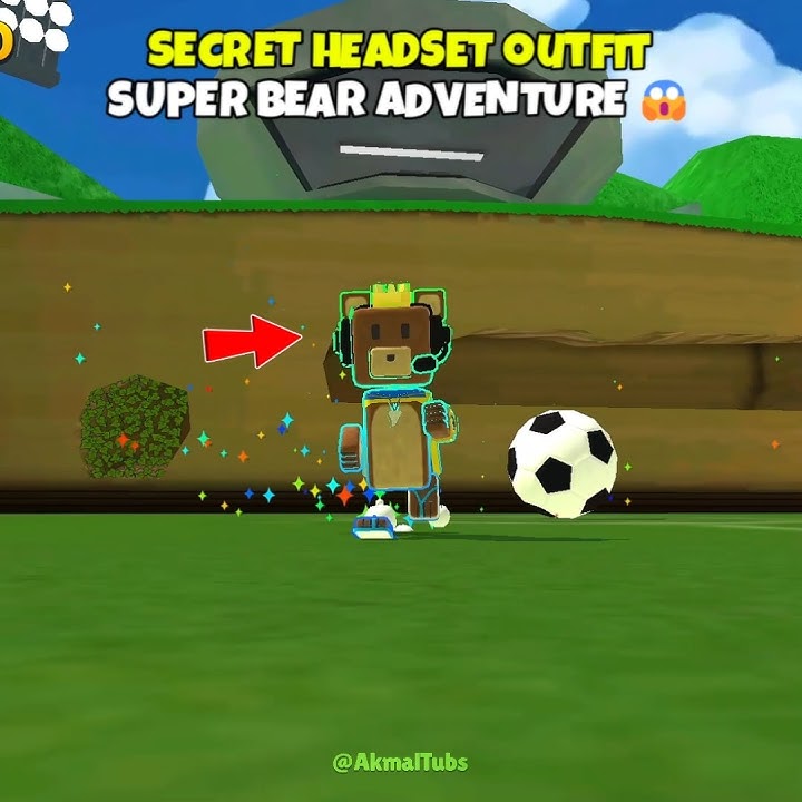SECRET HEADSET OUTFIT SUPER BEAR ADVENTURE 🎧