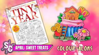 Part 3 Cupcake House APRIL Sweet Treats Colouring Heaven TINY YEAR Agota Pop Page 14 Colour-Along screenshot 2