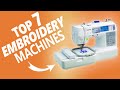 Best Embroidery Machine For Custom Design | Top 7 Embroidery Machines For Home Use &amp; Small Business