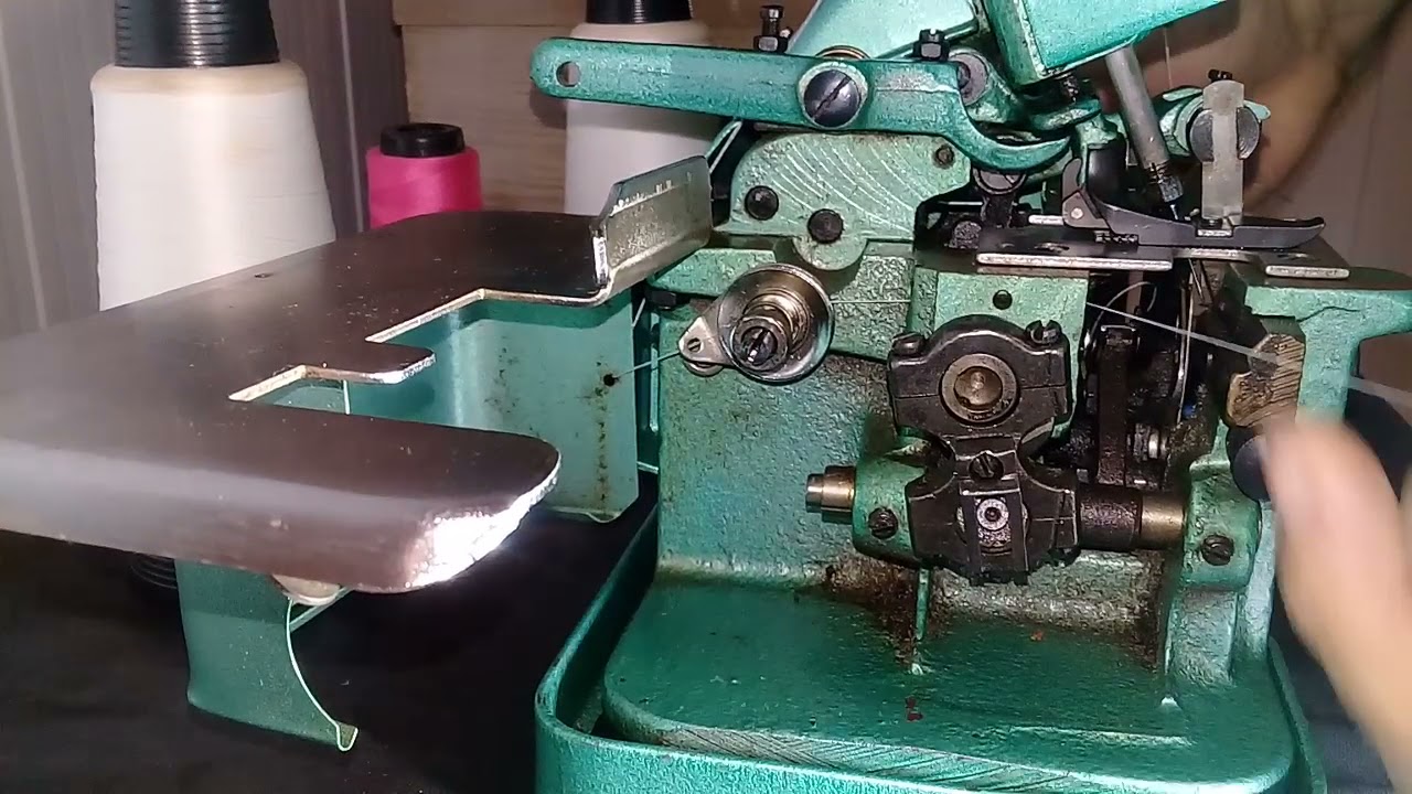 Como passar a linha na Overlock semi industrial GN1 113 Passo a passo