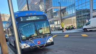 RTA Ride Route 3 Superior to Stokes Windermere Rapid Station #4119 2023 Gillig BRT+CNG 40'