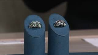 Sterling Silver Precious Gemstone Flower Ring by Or Paz on QVC