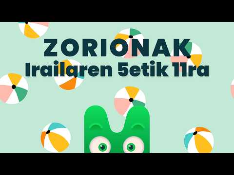ZORIONAK ZURI - IRAILAREN 5ETIK 11RA - MAKUSI KLUBA