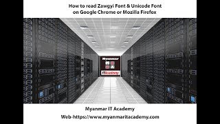 How to read Zawgyi Font & Unicode Font on Google Chrome or Mozilla Firefox screenshot 5