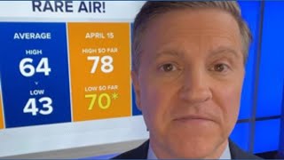 Rare air, warmest lows this early in nearly 100 years