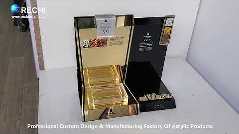 RECHI | Custom Acrylic Counter Retail Display Factory|Counter Acrylic Wine Retail POS Display Stand