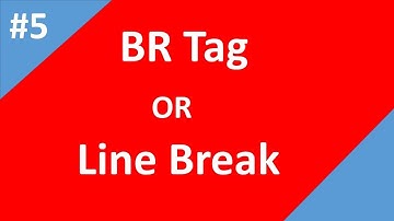 Html Line Break or html br tag | Part - 5 | Html tutorial for beginners | Tech Talk Tricks