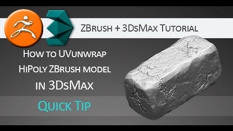 Quick Tip Tutorial: UV unwrap HiPoly ZBrush models in 3DsMax