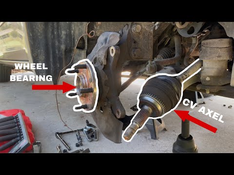 cambiando el wheel bearing y el cv axel (video no esta completo)