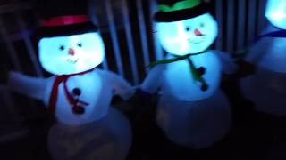 Christmas Display 2016 Progress Nighttime