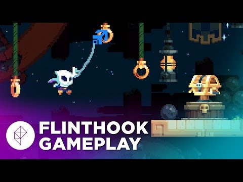 Exclusive First Gameplay: FLINTHOOK — a Grappling Hook Rogue-Lite