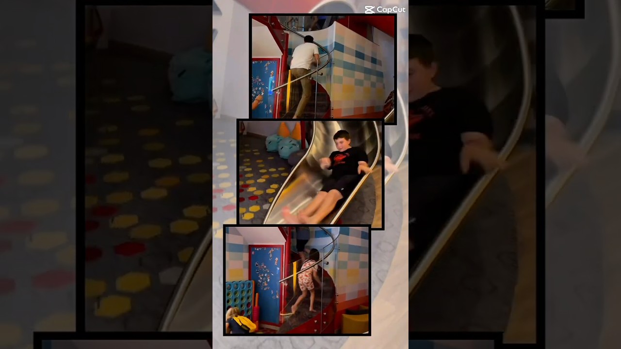 Kids (and dads) love the slide in the Ultimate Family Suite!