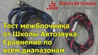 Тест межблочника от Школы Автозвука | Сравнение по всем диапазонам