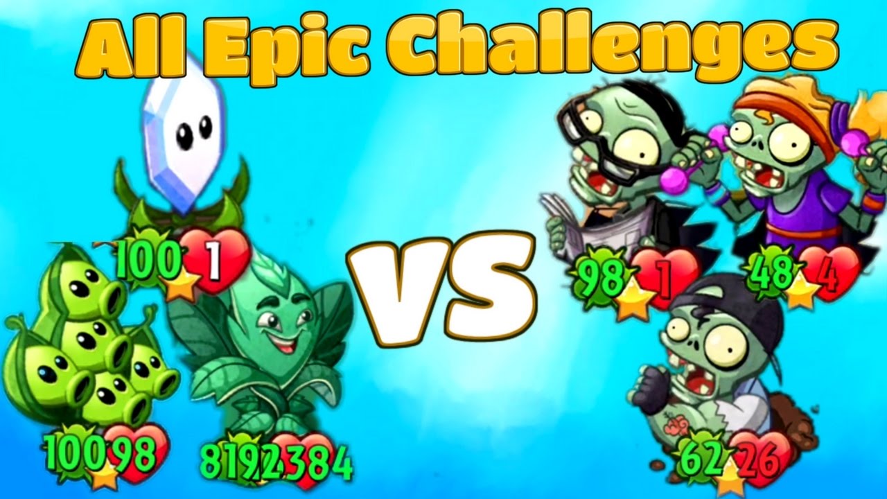 Plants vs Zombies Heroes All EPIC CHALLENGES Top 10 Heroes ...