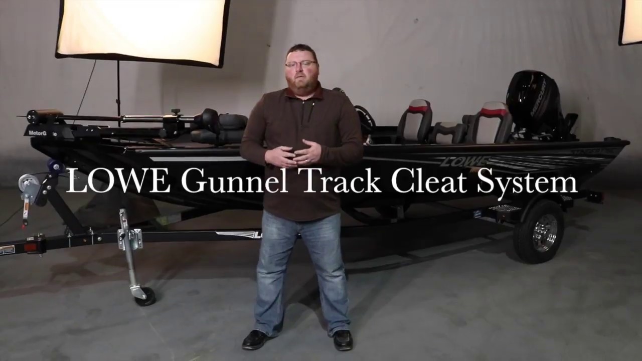 Lowe Boat's Movable Gunnel Track Cleat System