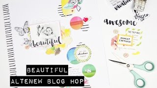 Scrapbooking Process - Beautiful; Altenew Blog Hop