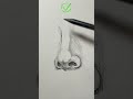 Nose drawing and shading! #drawing #sketch #howtodraw