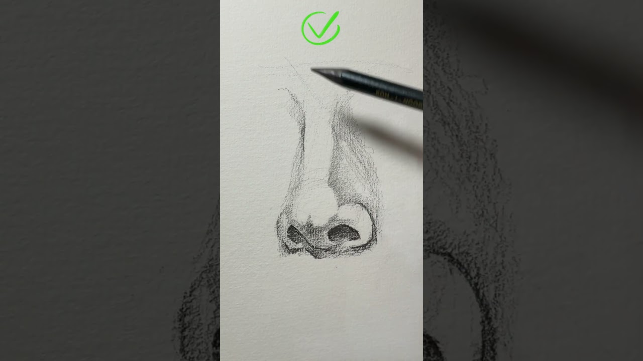 Nose drawing and shading! 