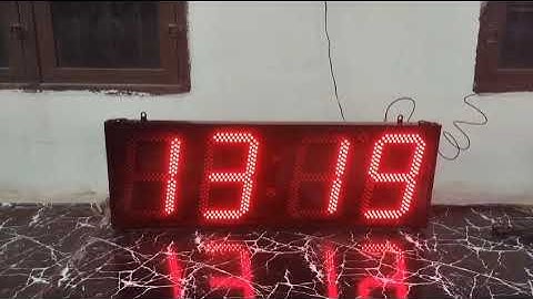 COSYCOM Time and Temperature LED Clock with GPS Antenna with -20 degree Accuracy