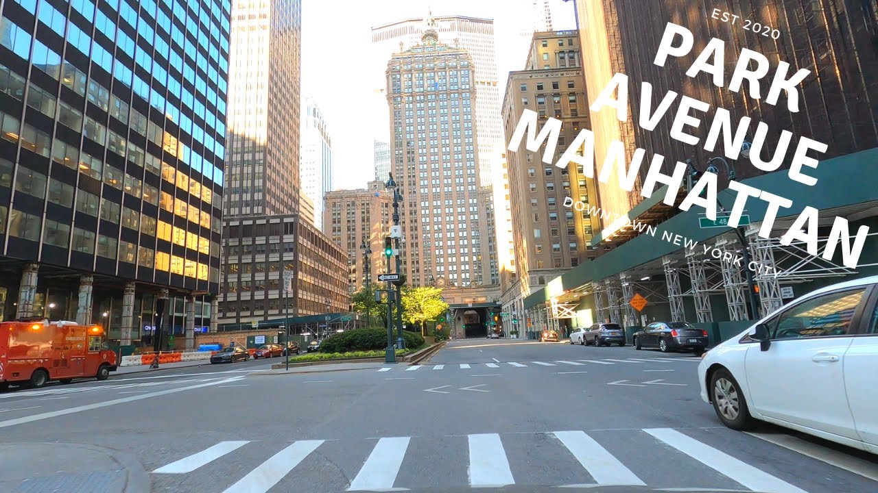 Park Avenue Harlem to Union Square Manhattan Downtown New York City