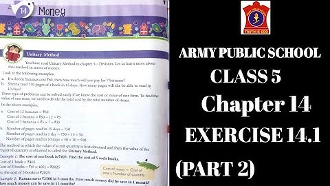 APS class 5 math chapter 14 | MONEY | EXERCISE 14.1 (PART 2) |  @nksclasses