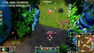 Tyndra got saved with an invisible shaco wall
