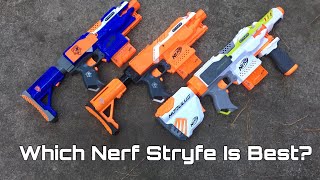 Nerf Elite Stryfe Vs. OJ Stryfe Vs. Modulus Stryfe