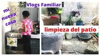 Vlogs Familiar/ Rutina diaria/limpieza del patio de mi casa/JoannaContigo
