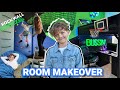 Preteen boy dream room makeover w diy rock wall