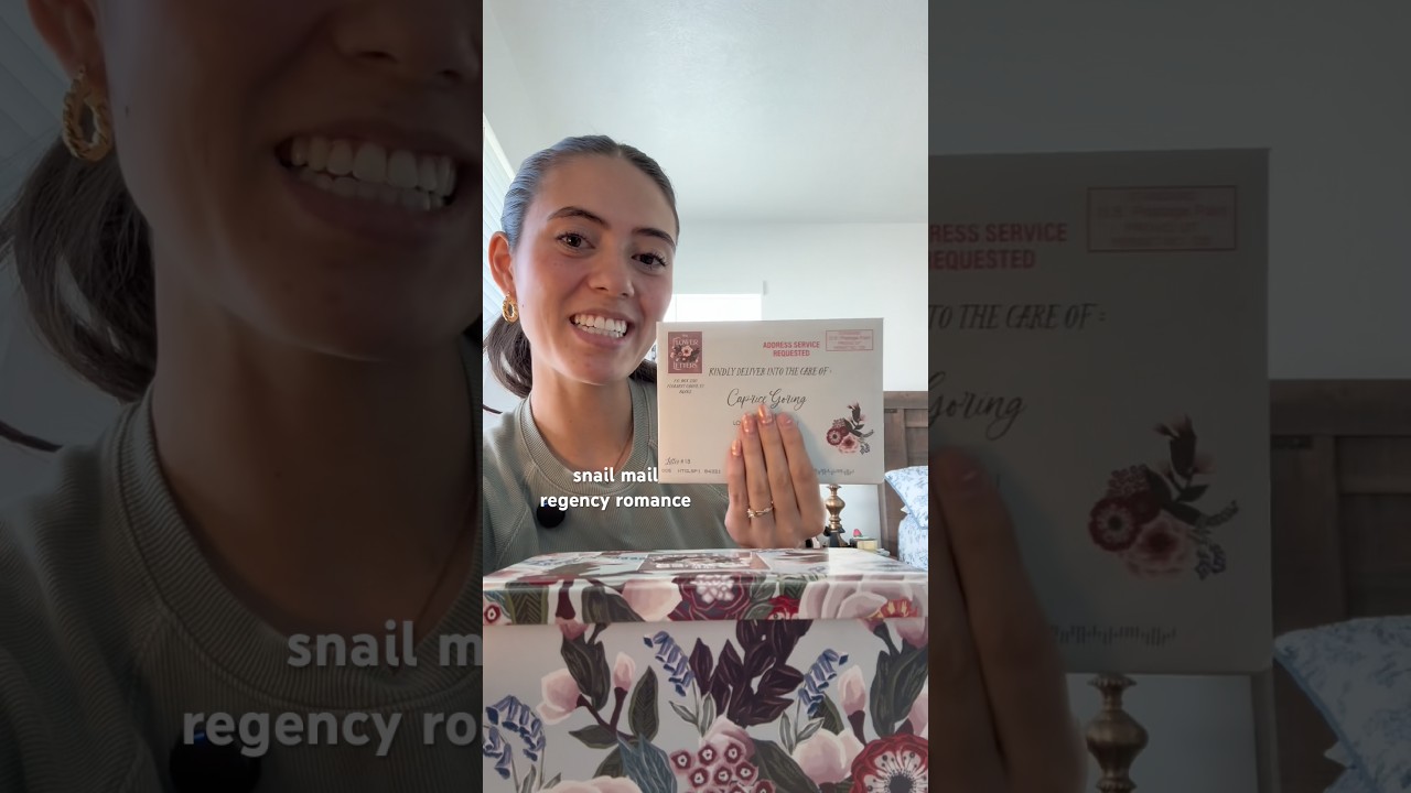 Snail Mail Regency Romance 🫖 #regencyromance #theflowerletters #snailmailclub #snailmail