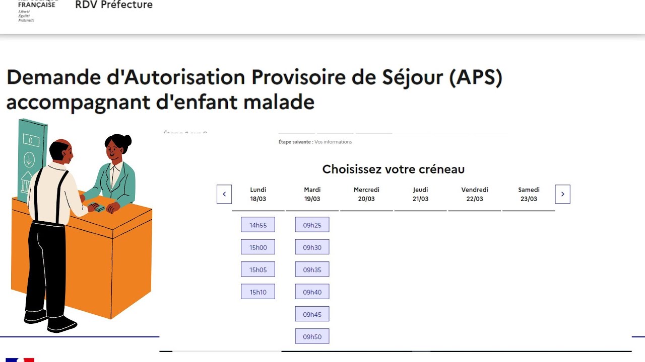 Demande d'Autorisation Provisoire de Séjour APS accompagnant d'enfant