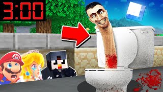 JAMAIS SKIBIDI TOILET NE NOUS TROUVERA DANS CETTE CACHETTE À 3H00 DU MATIN SUR MINECRAFT !