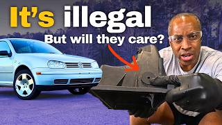 Will the inspector flag my illegal mod? | HIDING a SAI delete | MK4 Golf 2.0