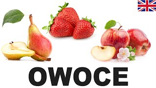 Learn Polish Vocabulary - Fruits 1 (Owoce)