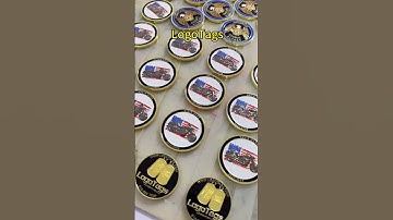 Custom Challenge Coins being manufactured www.logotags.com  #challengecoins #customchallengecoins