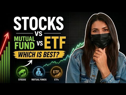 Thumbnail for Stocks, Mutual Funds & ETFs Explained in Hindi | Beginner Guide