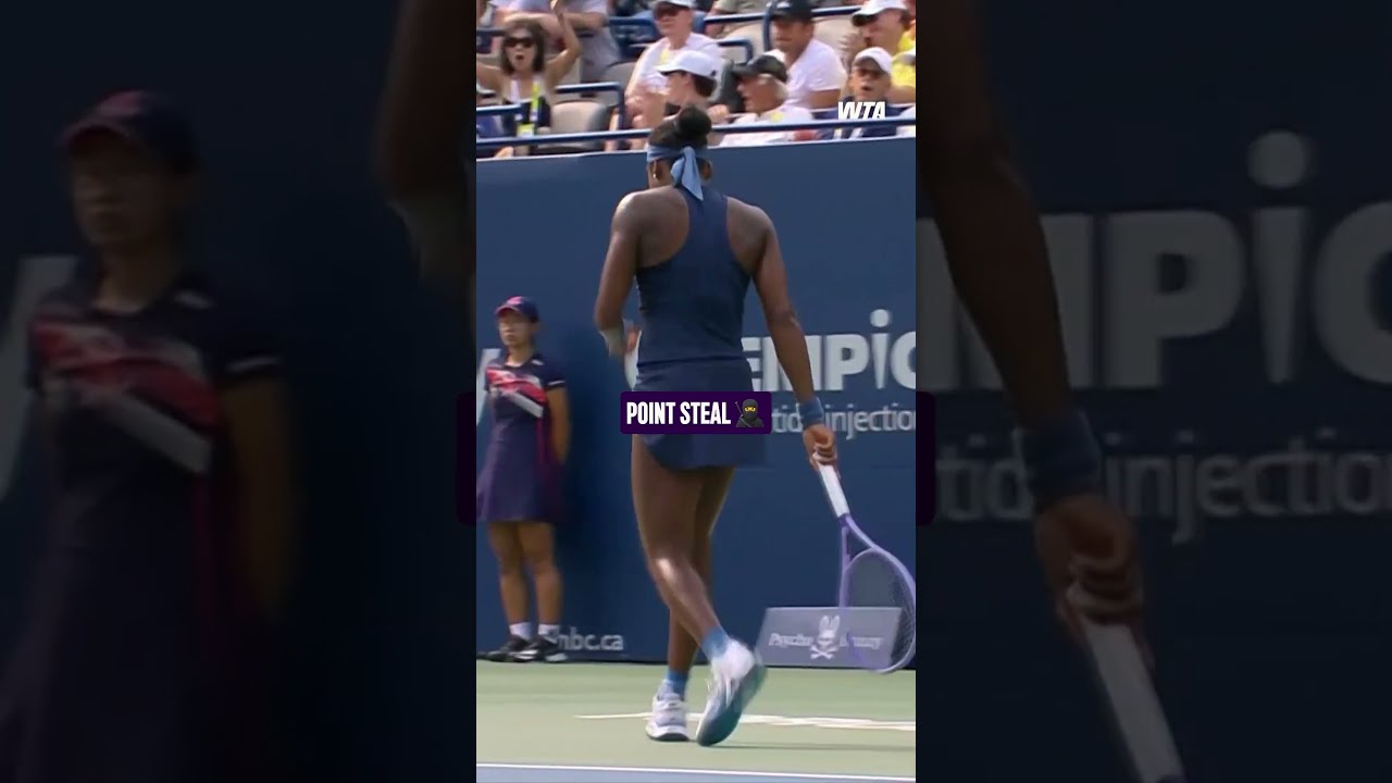 Like a thief in the night 🥷 #WTA #CocoGauff #NBO26 #Toronto #shorts