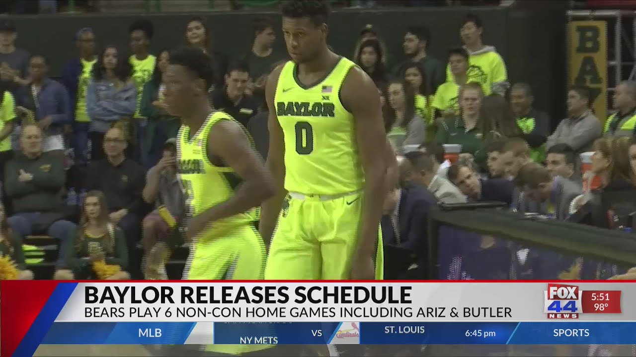 Baylor Basketball Schedule Released YouTube