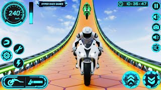 🏍️🔥 Bike Stunt Racing Challenge Continues - Extreme Mega Ramp Speed Run - Android Gameplay screenshot 2