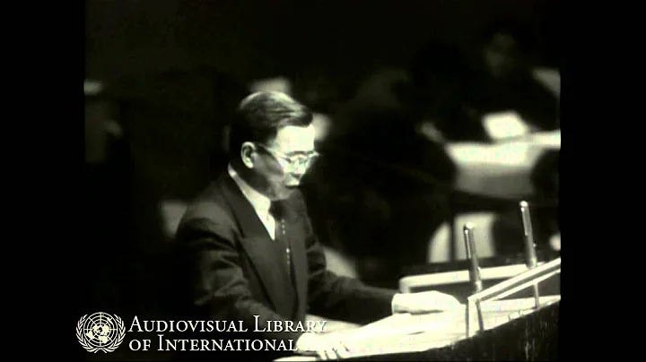 Tsiang Tingfu on Japan's admission to the United Nations - 1956 - DayDayNews