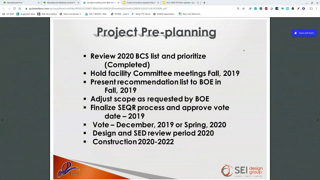 August 20 2019 OakfieldAlabama CSD Board of Education Meeting YouTube