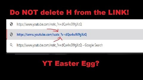 Solving the Mystery of Deleting H in "/Watch" of any Youtube URL