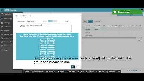 How Use Variables in IBX SMS Portal
